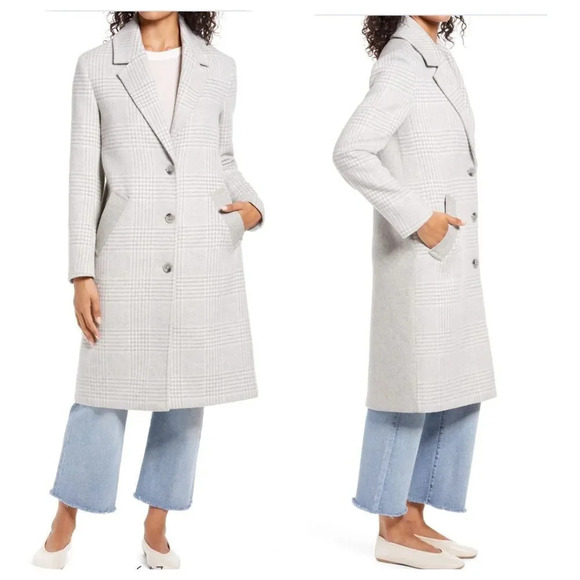 BERNARDO PLAID COAT - Picture 2 of 14